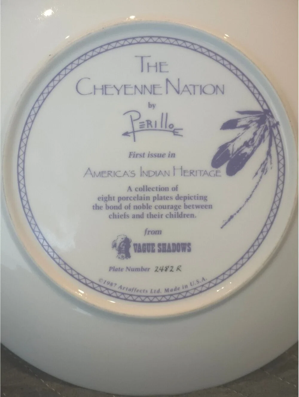 Vintage 1987 Gregory Perillo | The Cheyenne Nation Collectible Decorative Plate